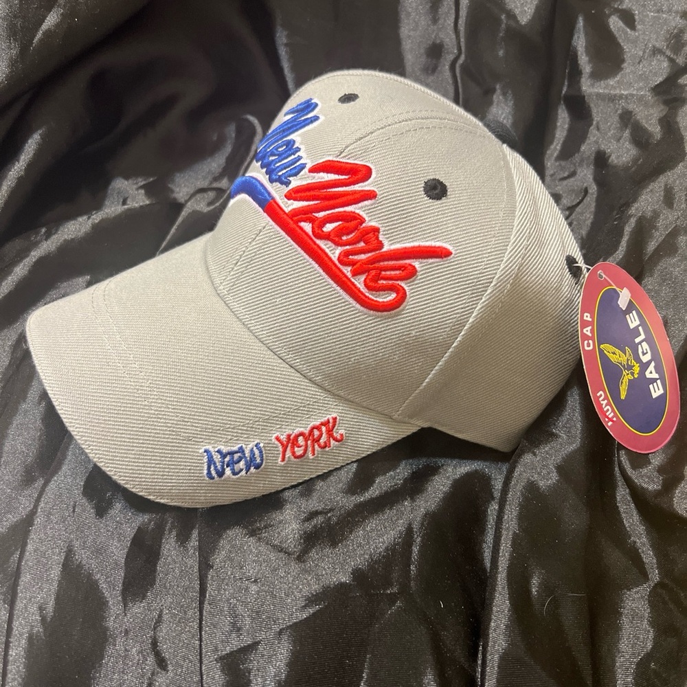 Embroidered new york logo adjustable cap hat nwt